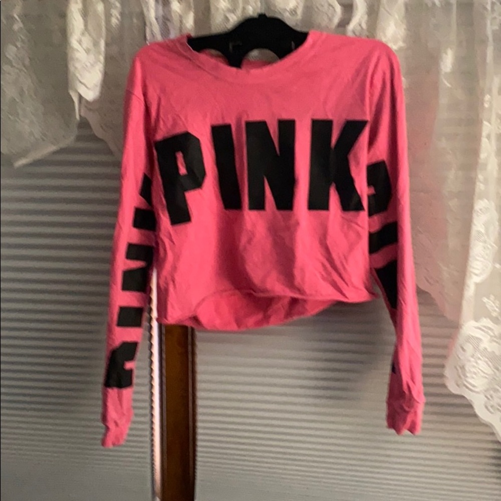 Victoria’s Secret PINK long sleeve crop top - Picture 1 of 6